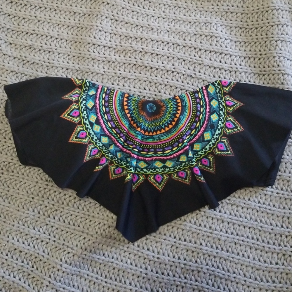 Frilly Bandeau Bikini Top